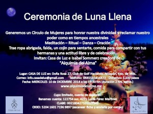 llena luna ceremonia alquimia bello invita haciamos generar antigedad